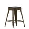 Flash Furniture 24" GN Metal Counter Stool-Black Poly Seat, 4PK 4-ET-31320-24-GN-R-PL2B-GG - alternate 2